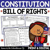 Constitution Day and Bill of Rights Activities and Worksheets