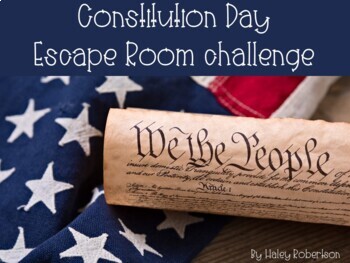 Preview of Constitution Day escape room challenge
