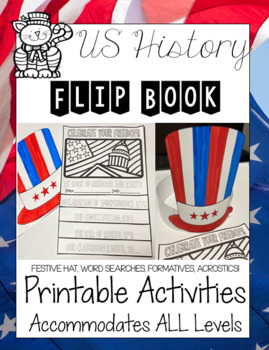 Preview of Constitution, Declaration of Independence, Bill of Rights Flip-Book and MORE!