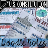 Constitution Doodle Notes and Digital Guided Notes