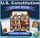 Constitution Escape Room Activity! (Digital & Printable!) 