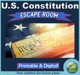 Constitution Escape Room Activity! (Digital & Printable!) 