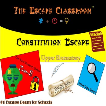 Preview of Constitution Escape Room (Upper Elementary) | The Escape Classroom