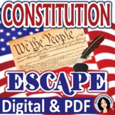 Constitution Escape Room Activity PDF & Digital Versions D