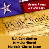 Constitution Exam Stimulus Based Multiple Choice Google Fo