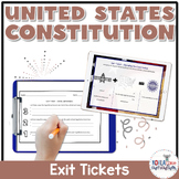Constitution Exit Tickets | Printable and Digital