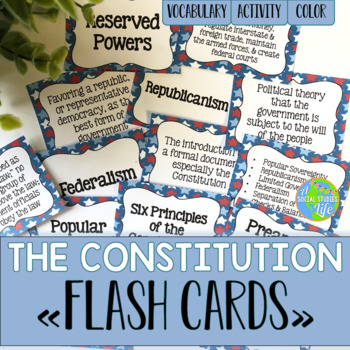 Preview of Constitution Flash Cards
