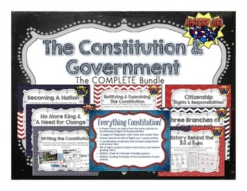 Preview of Constitution & Government: Complete Unit Bundle!