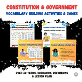 Constitution & Government Vocabulary Activities & Games (4