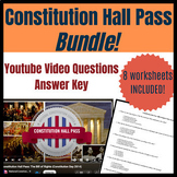 Constitution Hall Pass BUNDLE! Video Questions and Answer 