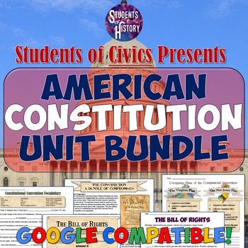 Preview of Constitution Unit Plan Bundle: Activities, Projects, Worksheets, & Lessons