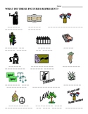 Constitution - Match Pictures to Words Worksheet & KEY