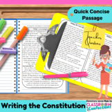 Constitution Non-Fiction Reading Passage : Social Studies 