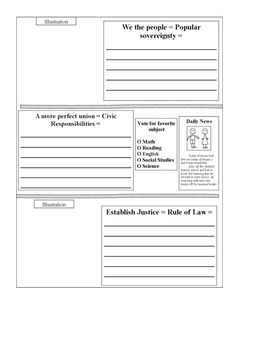 Preview of Constitution Notebooking pages publisher file