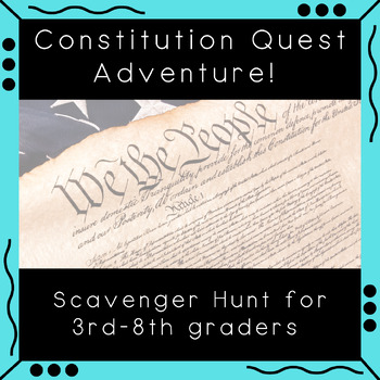 Preview of Constitution Scavenger Hunt, Scavenger Hunt, Constitution, Social Studies