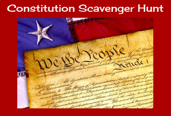 Preview of Constitution Scavenger Hunt