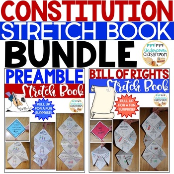 Preview of Constitution Stretch Book Bundle: Preamble & Bill of Rights