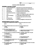 Constitution Test (with KEY)- Matching, Multiple-Choice, T