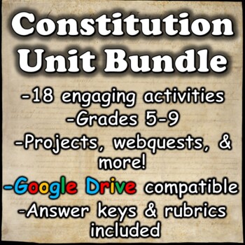 Preview of Constitution Unit Bundle
