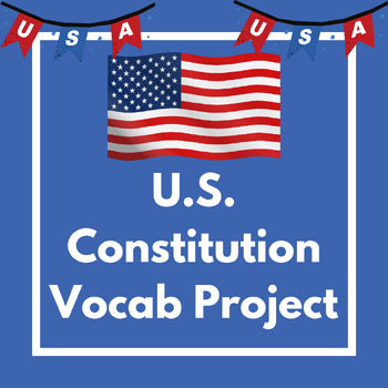 Preview of Constitution Vocab Project