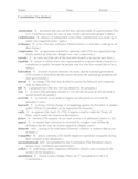 Constitution Vocabulary Practice - Worksheet