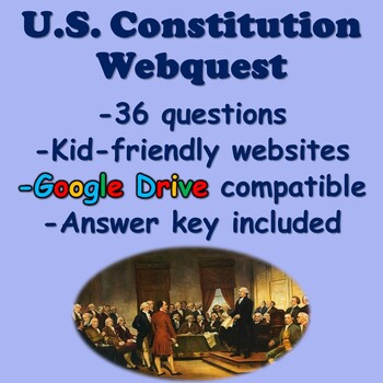 Preview of US Constitution Webquest