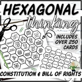 Constitution and Bill of Rights Hexagonal Thinking Activit