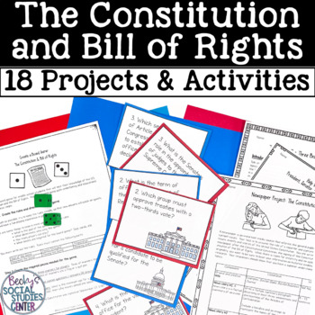 Preview of Constitution and Bill of Rights Unit: Activities & Projects Bundle