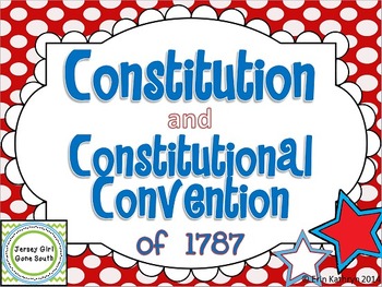 Preview of Constitution and Constitutional Convention of 1787 PowerPoint & Notes Set