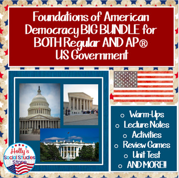 Preview of Foundations of U.S. Democracy BIG BUNDLE- BOTH Regular AND AP® U.S. Government