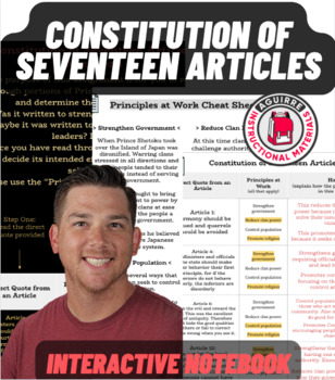 Preview of Constitution of Seventeen Articles - Prince Shotoku - Ancient Japan - Printable