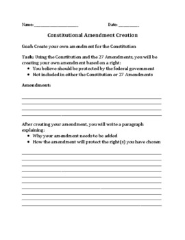 Preview of Constitutional Amendment Activity