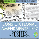 Constitutional Amendments 11-27 Primary Source POSTERS - B