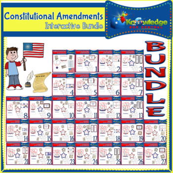 Preview of Constitutional Amendments Interactive Foldable Booklets BUNDLE