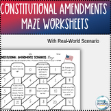 Constitutional Amendments Scenarios Maze Worksheet Review
