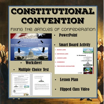Preview of Constitutional Convention: Fixing the Articles of Confederation - Civics & Gov.