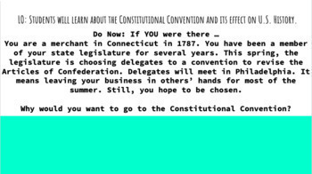 Preview of Constitutional Convention Google Slides US History