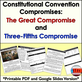 Preview of Constitutional Convention Activities  Great Compromise & 3/5 Compromise