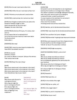 Preview of Constitutional Convention: Non-Stop Lyrics