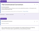 Constitutional Convention Pre-Questions