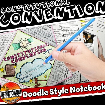 Preview of Constitutional Convention Snapshot Workbook or Notebook & Foldable Activity