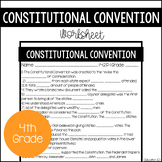 Constitutional Convention Worksheet | 4th - 7th | Printabl