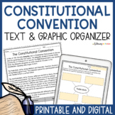 Constitutional Convention Worksheet and Graphic Organizer 