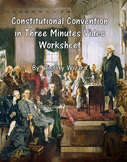Constitutional Convention in Three Minutes Video Worksheet
