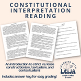 Constitutional Interpretation Strict & Loose Constructioni