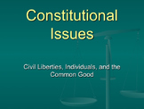 Constitutional Issues CBA PowerPoints 1-5