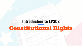 Preview of Constitutional Rights: Slides + Guided Notes + Writing Assignment + Crossword