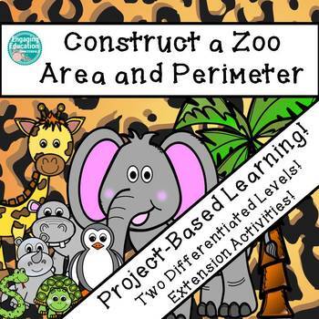 Preview of Construct a Zoo - Area and Perimeter - Project-Based Learning