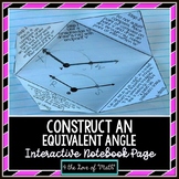 Construct an Equivalent Angle Interactive Notebook Page