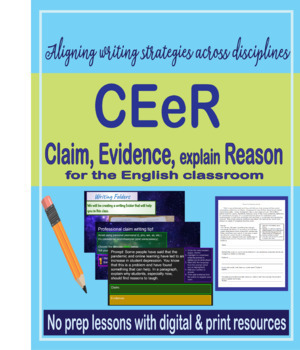 Preview of Constructed Response | Claim, Evidence, Explain, Reason | ELA writing lessons